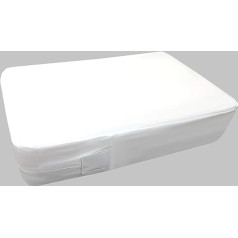 Incontinence Mattress Protector, Fully Enclosed Zipper, 6 Sided Protection, 100% Waterproof, Wipe Clean, Bed Bug, Anti-Bacterial, 60 x 180 cm