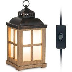 Electric Oil Burner for Wax: Wooden Candle Warmer Table Lamp for Essential Oils Scented Candle Fragrance Oil Room Fragrance Home Decoration Country House Style