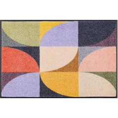 wash+dry Colour Moments Door Mat, 50 x 75 cm, Washable for Indoor and Outdoor Use