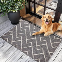 Door Mat Indoor 60 x 90 cm, Door Mat, Dirt Trapper Mat, Non-Slip Washable Carpet, Clean Mat, Door Mat Outdoor Indoor for Indoor, Outdoor, Front Door, Entrance, Patio, Hallway