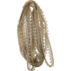 5 Goldene Spitzenspitze hochzeitsdeko wedding decoration Kleidung Verzierung dekorieren borte gold Vintage Spitzenband Party DIY Nähhandwerk Spitzenbesatz Metalldrähte