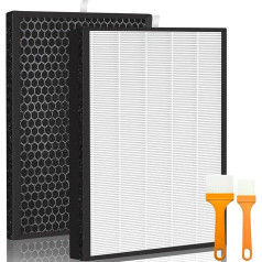 FY2420/30 FY2422/30 Replacement Filter Compatible with Philips Air Purifier AC2882, AC2887, A2889, AC3828, Series 2000 and 3000, Includes 1 HEPA Filter and 1 Activated Carbon Filter 2 Pack