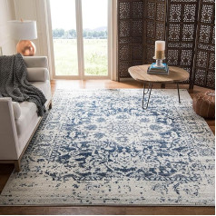 Safavieh Madison Collection MAD603D Cream and Navy Area Rug (9' x 12')