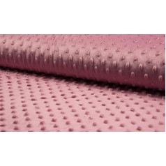 Luxurious Super Soft Dimple Cuddly Soft Fleece Fabric - Old Rose