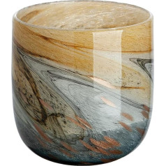 GILDE GLAS art Vases - Gift Idea for Women - Living Room Decoration - Height 16.5 cm