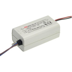 Mean Well, Change The Power Supply Converter for LED Flexible Strip Light, The Transformer, 110/220 V AC-DC Switching Power Supply 16 W 24 V 0.67 A (APV-16 – 24)