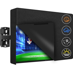 Outdoor TV Cover, TV Screen Protector Cover for 40-43 Inch TV, 600D Oxford Fabric with PU Coating, Waterproof, Dustproof and Weatherproof, Suitable with Standard Brackets