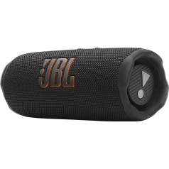 JBL Flip 7 Wireless Portable Bluetooth Speaker, 16 Hours Battery Life, IP68 Waterproof, Dust and Shockproof, Pro Sound with AI Boost, Auracast Multi-Speaker Connection, Black