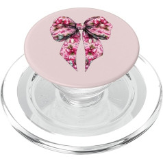 Kokette Schleife Weihnachten Weihnachten Weihnachtsmann Geschenke Mädchen Mama Rosa PopSockets PopGrip für MagSafe