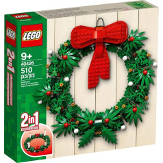 Lego Iconic Christmas Wreath 2-in-1 with Large Red Bow and Advent 40426