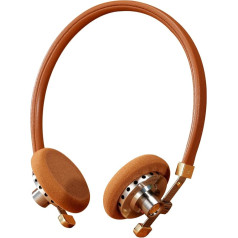 Far Mountains On Ear Wired HiFi Headphones OOTD Vintage Headphones Celebrity Headphones Fashion Outfits for Street Snap Live Camera MMCX 3.5mm (Brown, with RZ200-M)