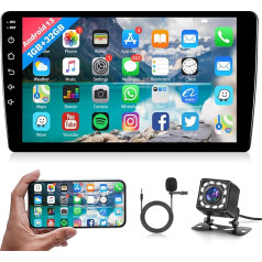 Car Radio 9 Inch Android 32 GB Navigation Touchscreen Car Stereo 2 DIN with Bluetooth GPS Navigation WiFi Car Radio with Screen Mirror Link FM RDS Radio Reversing Camera USB, SWC Car Multimedia Player