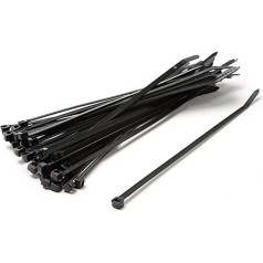 XLC Unisex - Adult Cable Ties - 2501200010 Cable Ties, Black, 2.5 mm EU