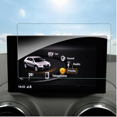 SHAOHAO Compatible with Audi Q2 2017-2024 2025 7-Inch Navigation Screen Protector Scratch-Resistant Anti-Fingerprint Screen Protector for Tempered Glass Screen Protector 9H Audi Q2 Accessories
