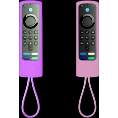 [2er-Pack] Schutz für Fernbedienung, freundliches Silikon-Material, waschbar, sturzsicher, staubdicht, kompatibel mit den meisten Modellen von 4K-Sprachfernbedienungen