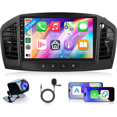 2G+64G Wireless Carplay Android Autoradio 2 Din für Opel Insignia 2008-2013/Buick Regal 2009-2013 9 Zoll Autoradio mit Android Auto Navi GPS WIFI Mirror Link Bluetooth FM/RDS USB/EQ/SWC Rückfahrkamera