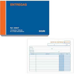 Dohe - Pack of 10 delivery notes - A6 landscape format (15 x 11 cm) - 50 triple and self-copy sheets - office supplies