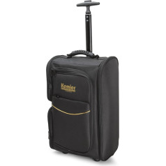 Kemier Makeup Travel Bag Suitcase - Travel Case for Cosmetics with High Capacity - Cosmetic Case for Travel Holiday Everyday - Trolley Organiser Storage Bag Luggage Case, black, Cosmetic case with