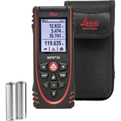 Leica Geosystems DISTO x3 Leica Durable Laser Distance Meter for Heavy Construction Site Daily, Measures up to 150 m and Bluetooth Interface for Apps