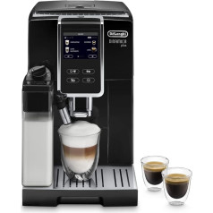 De'Longhi Dinamica Plus ECAM 370.70.B Fully Automatic Coffee Machine with LatteCrema Milk System, Cappuccino & Espresso, 3.5 Inch TFT Touchscreen Colour Display and App Control, Coffee Pot Function,