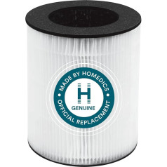 Homedics TotalClean 3-in-1 HEPA Air Purifier Filter Replacement, Works with Homedics AP-T40, AP-T40WT, AP-T45-BK, and AP-T45-WT Air Purifiers, Captures Microscopic Particles in the Air
