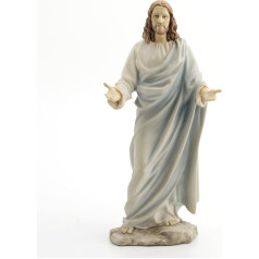 Wu Jesus Christ Blessing Statue Real Bronze Powder Cast Statue Sculpture 12 Inches