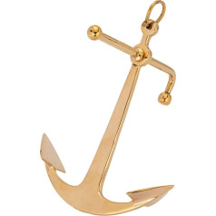 Nautical Pole Anchor with Shackle Brass 24 x 20 cm Maritime Decoration 14965