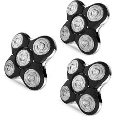 Razor Replacement Heads Compatible with Remington Balder RX5/XR7000/XR1500 Ultimate Electric Head Shaver (Pack of 3)