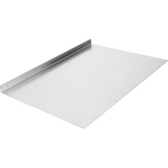 HEMOTON 1 x Stainless Steel Worktop Saver Kitchen Worktop Cutting Board Food Baking Board (Silver)