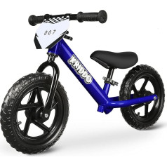 KRIDDO Children's Balance Bike from 2 Years, Balance Bike Toy for 18 Months to 5 Years, 12 Inch with Customisable Shield, Gift Bicycle Boys and Girls, Baby Balance Bike (2-3 Years)