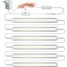 LAMPAOUS LED Cabinet Lighting Dimmable Neutral White Light Strip Sensor Light Handwave Switch 6 x 4 W Total 24 W for Night Light Wardrobe Under-Unit Lights Kitchen Lamps Cabinet Garage Pack of 6