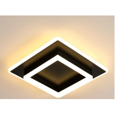 DELIPOP Modern LED Ceiling Light, 30 W 3600 LM Ceiling Light LED Warm White Bright Bedroom Lamp Square Ceiling Lighting for Bedroom, Kitchen, Hallway, Living Room, Bathroom, Warm White 3000 K