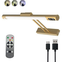 Wireless Picture Lighting, Dart Lighting, Battery Wall Light, Indoor Magnetic, Art Lights for Painting, Photo Portrait, LED Wall Lamp with 3 Colour Temperatures, Remote Control with Timer