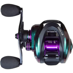 Rollen Baitcasting-Angelrolle Hochgeschwindigkeits-Angelrolle Übersetzungsverhältnis 7,2: 1 Magnetbremssystem (Size : Left Hand)