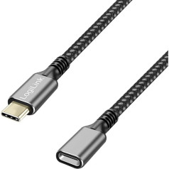 Kabelis usb3.2 gen2 typec uz usb-c/f, pd, 1m