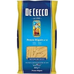 24x Pasta De Cecco 100% Italian Penne Rigate n. 41 Pasta 500g