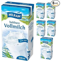 Milram Milk Durable Whole Milk 3.5% 500 ml x 6 Pieces