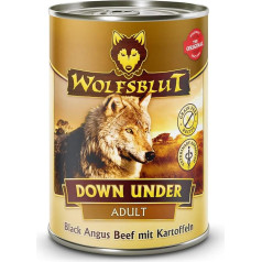 Warnicks Wolfsblut Down Under Adult Wet Food for Dogs with Black Angus Beef - 12 x 395 g