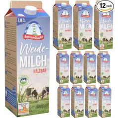 Ammerländer Pasture Milk 3.8% Durable Milk 1000 ml x 12 Pieces