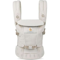 Ergobaby Adapt Baby Carrier for Newborns from Birth, 3 Positions SoftFlex Mesh Ergonomic Baby Belly Carrier Back Carrier Baby Carrier Baby Carrier Natural Beige 1 Unit