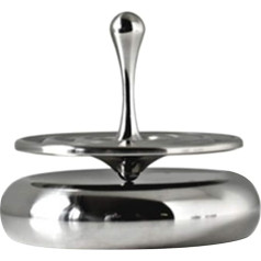 SyangKaitian Metal Gyro Spinning Top Great Precise Silver Spinning Toy Rotating Magnetic Decoration Spinning Top Rotating Magnetic Decoration Desktop Droplet Spinner Toy Gift
