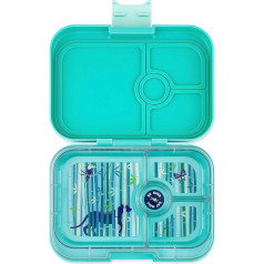yumbox Panino M Lunch Box (Tropical Aqua) - Medium Lunch Box with 4 Compartments | Children's Bento Box for Nursery, School, Adults