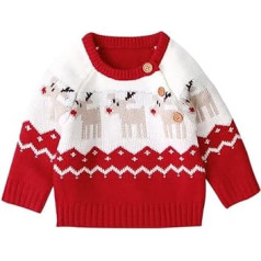 Baby Girls Boys Strawberry Car Print Cardigan Fleece Warm Knitwear, red