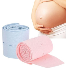 Zetiling Fetal Heart Monitoring Belt 2-Piece with Push Button Design for Pregnant Women