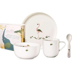ASA 38953314 Children's Crockery Set, Porcelain, White