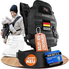 Baby Carrier Newborn from Birth Men's Baby Carrier Ergonomic [Relieving Wide Hip/Shoulder Strap] Suitable for 3.5-15 kg
