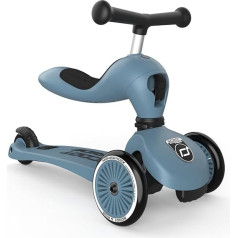 Highway Kick 1 - Scoot & Ride 2-in-1 Kickboard with Seat, Ash