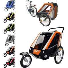 Papilioshop Anhänger Kinderwagen Wagen für den Transport von 1 2 Kindern