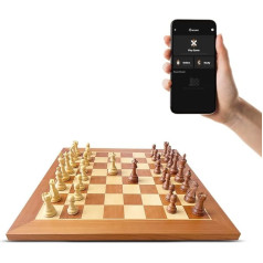 Pro Electronic Chessboard Set, Luxury Play with All Wooden Chess Pieces Detection - 55cm Tournament Size Board Set with Wooden Pieces