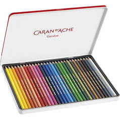 Caran d'Ache Swisscolor Metal Case with 30 Waterproof Colouring Pencils